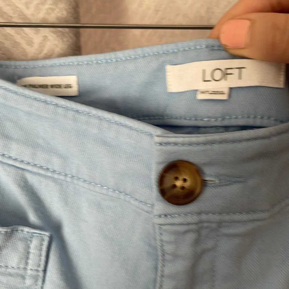 TALL Palmer wide leg pant in twill - Picture 4 of 5